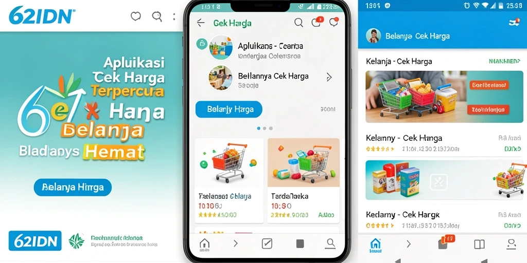 Antarmuka aplikasi 62IDN yang menampilkan fitur Cek Harga.