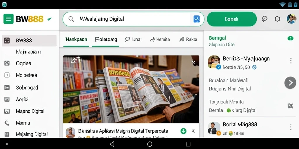 Tampilan antarmuka BW888 yang menarik dan mudah digunakan.