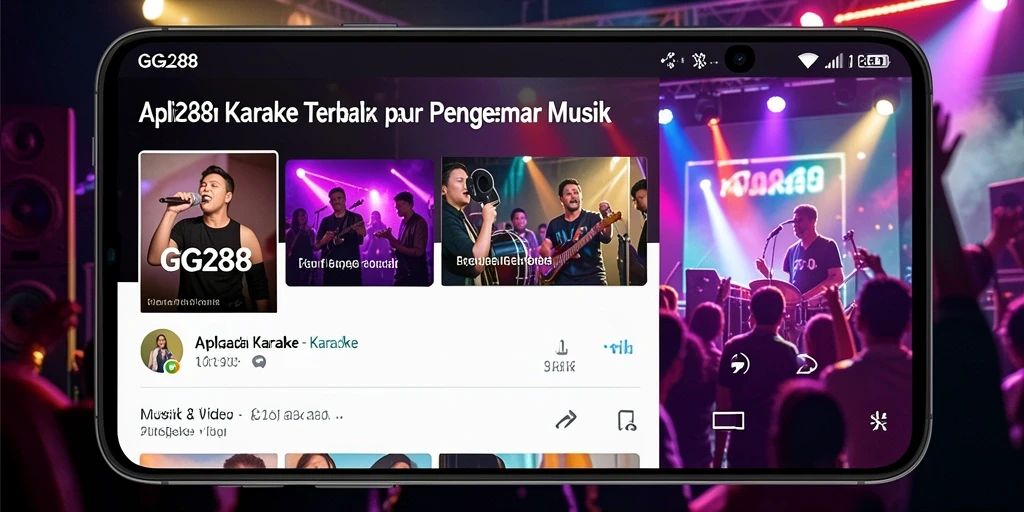 Antarmuka GG288 yang menarik untuk aplikasi Karaoke.