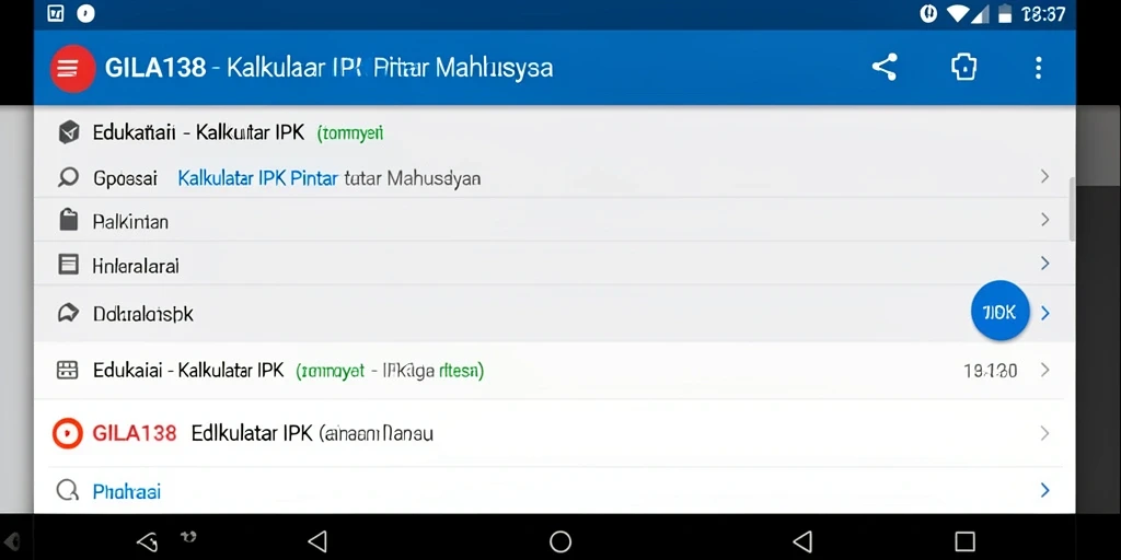 Tampilan antarmuka GILA138 yang sederhana dan mudah digunakan.