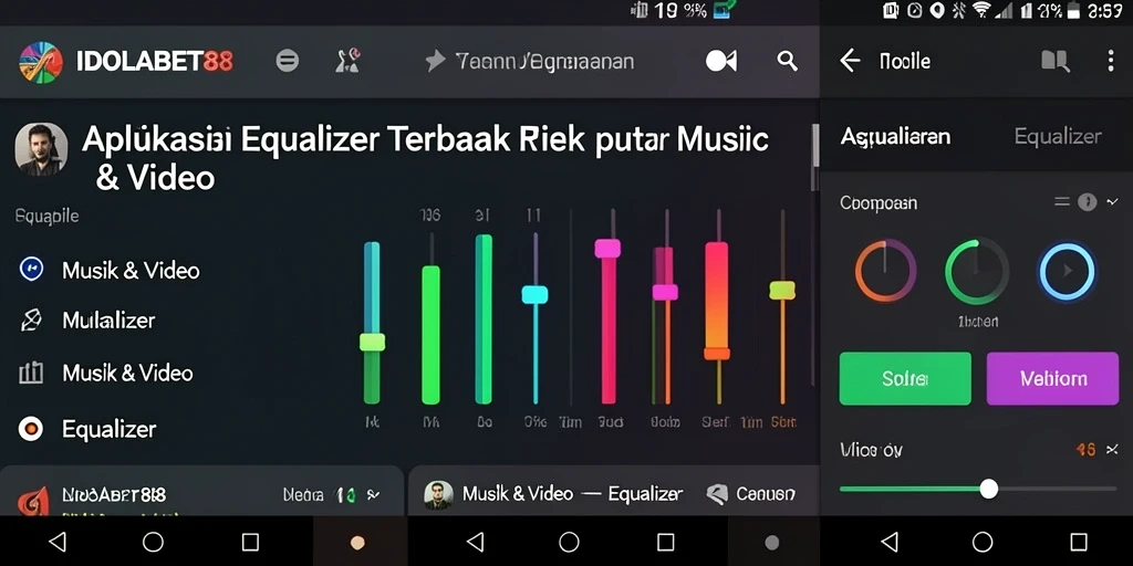 Tampilan antarmuka aplikasi IDOLABET88 yang modern dan fungsional.