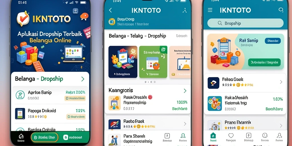 Screenshot antarmuka <strong>IKNTOTO</strong> dengan fitur dropship yang mudah digunakan.