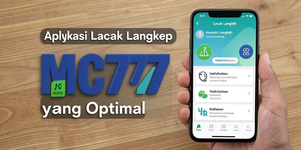 Antarmuka MC777 yang menampilkan fitur Lacak Langkah secara jelas dan informatif.