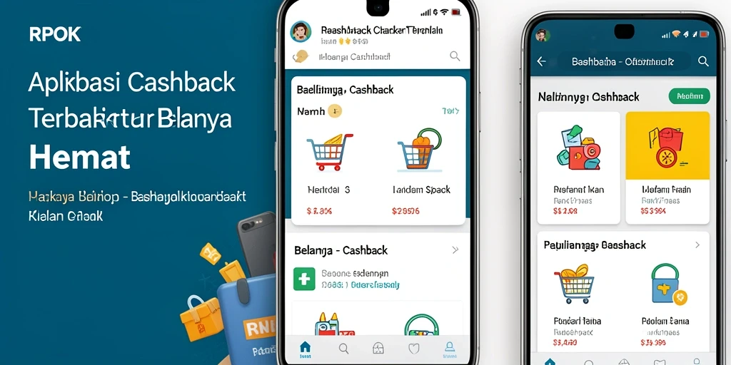 Tampilan antarmuka aplikasi RPOK yang sederhana dan efektif untuk Cashback.